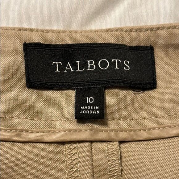 Talbots Hollywood Pullon Pants Womens 10 Stretchy Zip Straight Leg High Rise - Picture 6 of 12